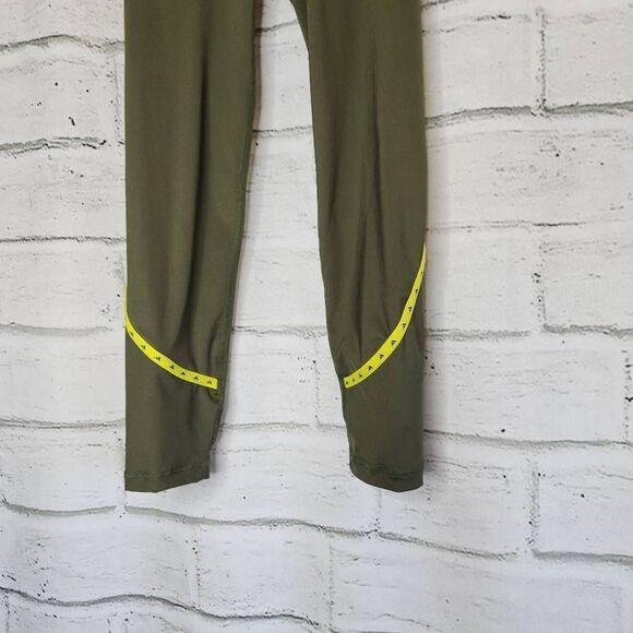 Adidas Primegreen Green Yellow Activewear Pants Womens Small Aeroready Training - Picture 3 of 8